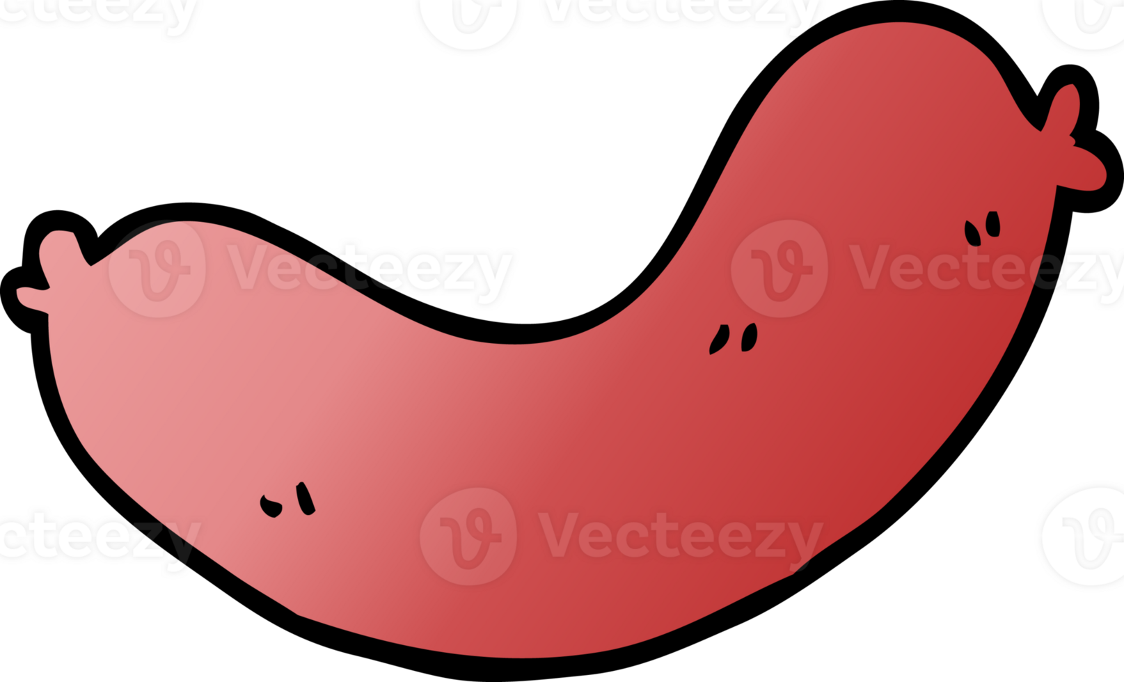 cartoon doodle sausages png