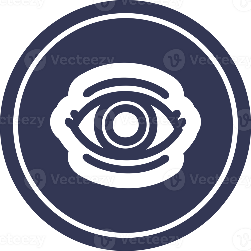 staring eye circular icon symbol png