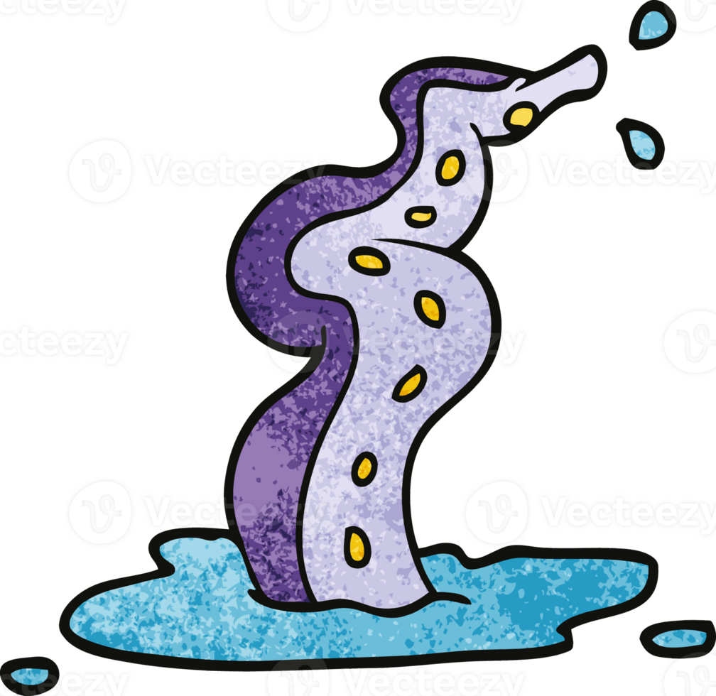 cartoon doodle spooky tentacle png