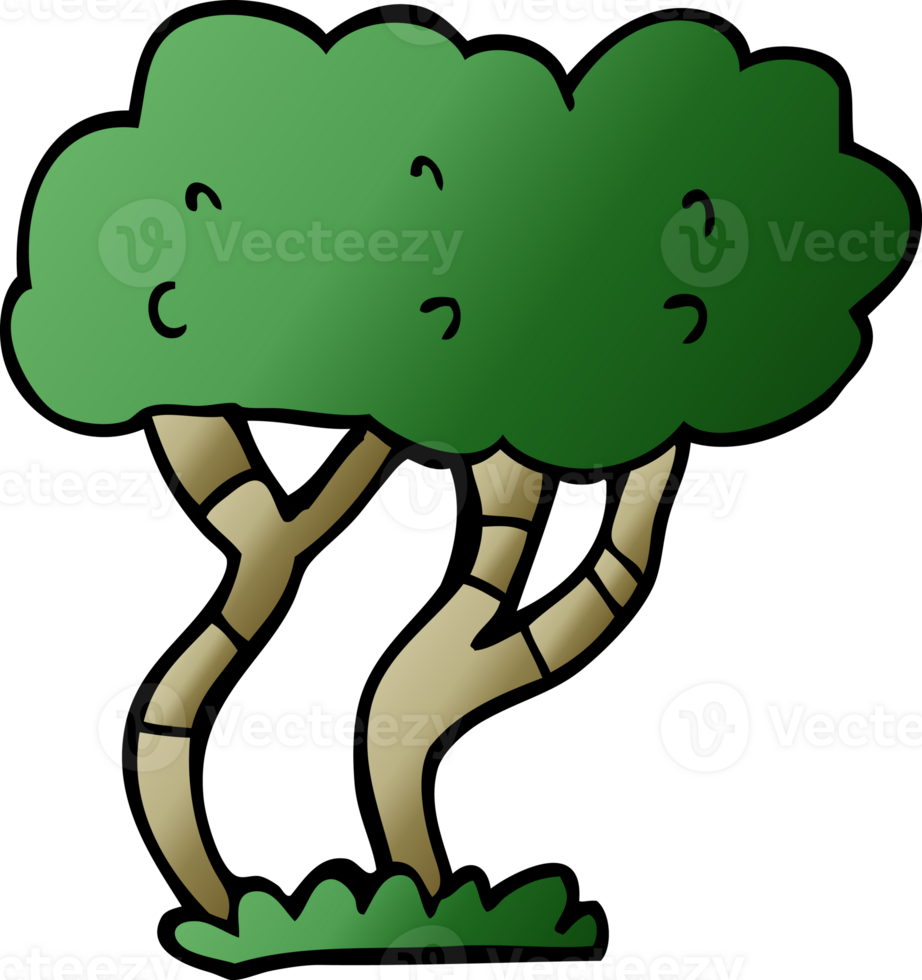 cartoon doodle tree png