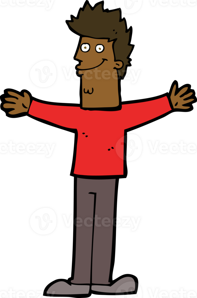 cartoon happy man png