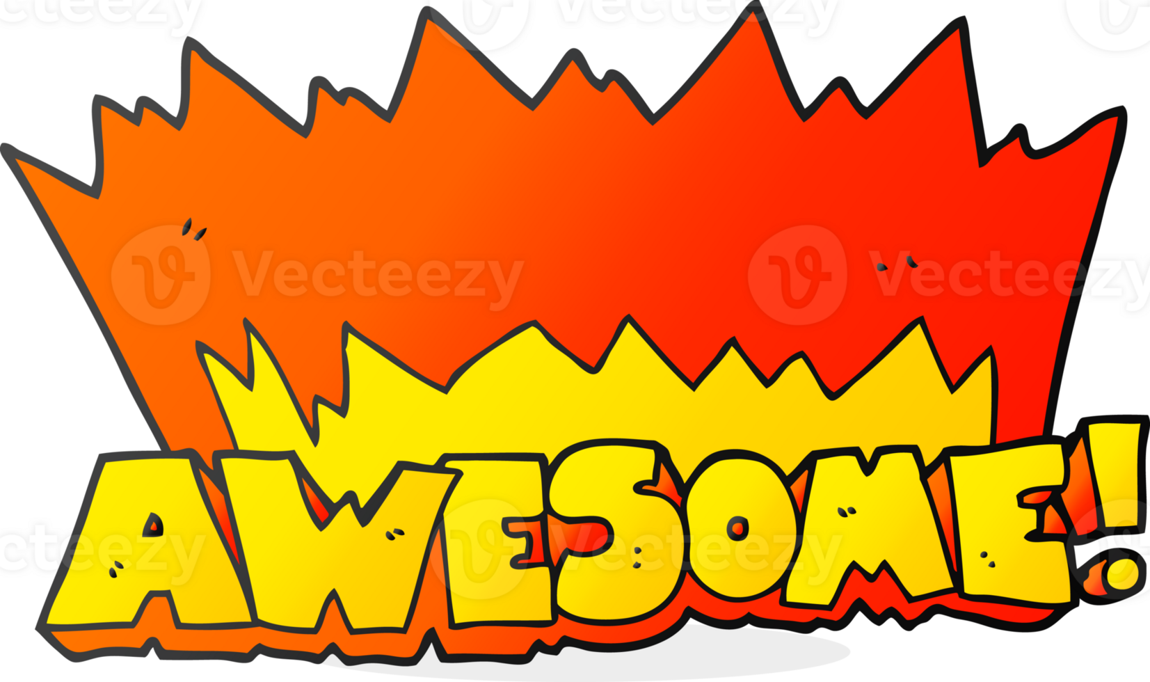 awesome  hand drawn cartoon symbol png