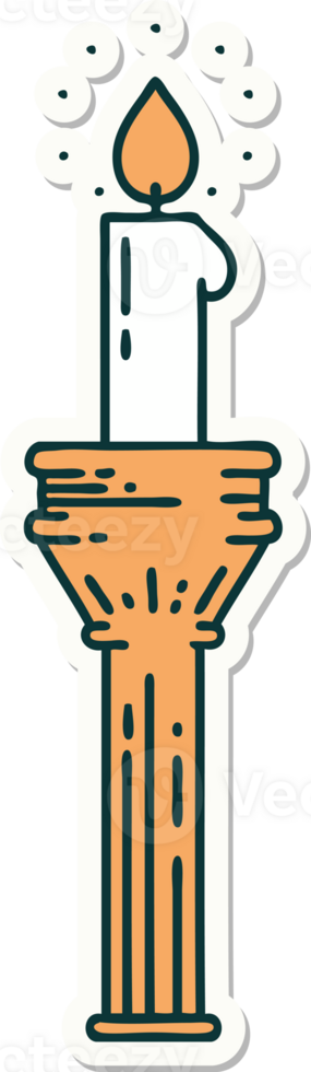 sticker of tattoo in traditional style of a candelabra png