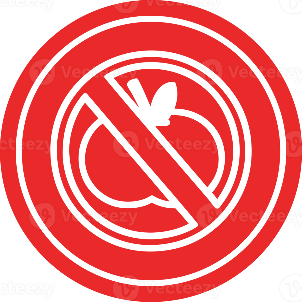 no healthy food circular icon symbol png