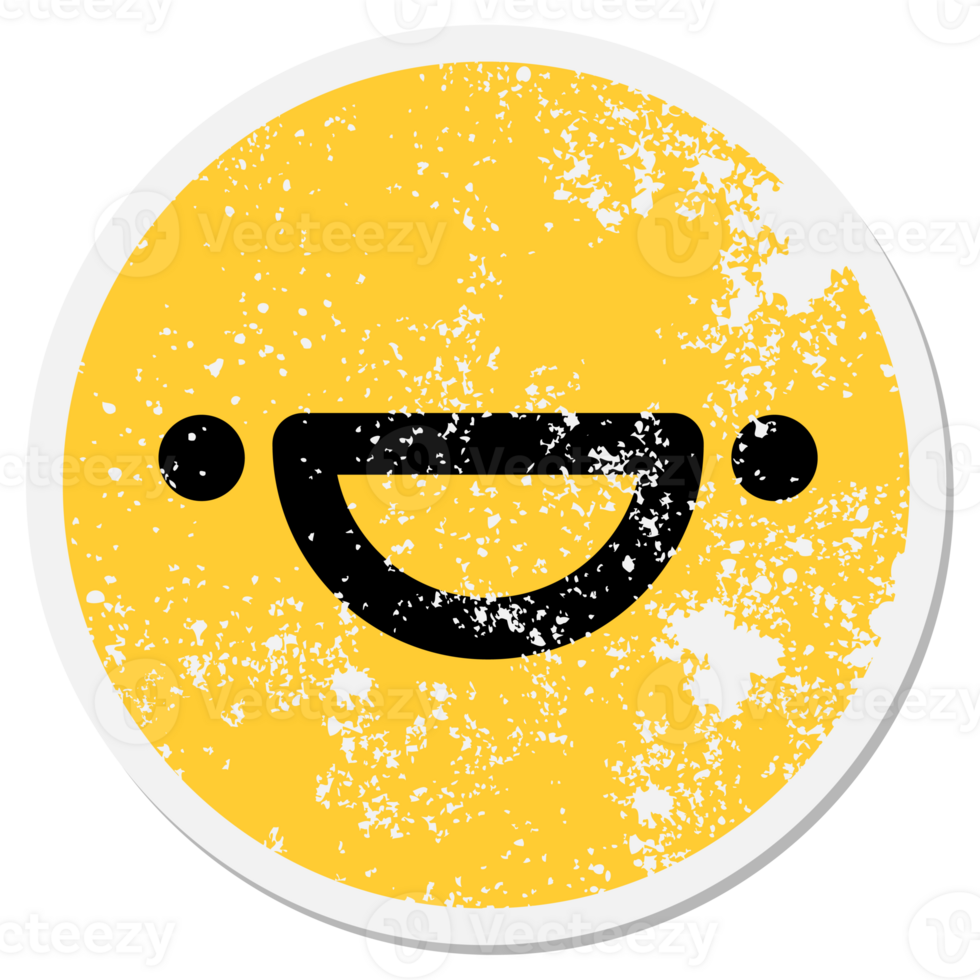 simple cute happy face circle png