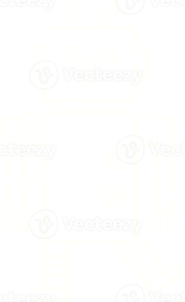 Angry Robot Chalk Drawing png