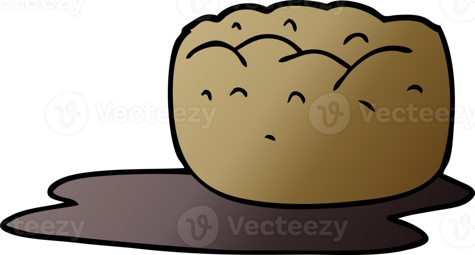 cartoon doodle yorkshire pudding and gravy png