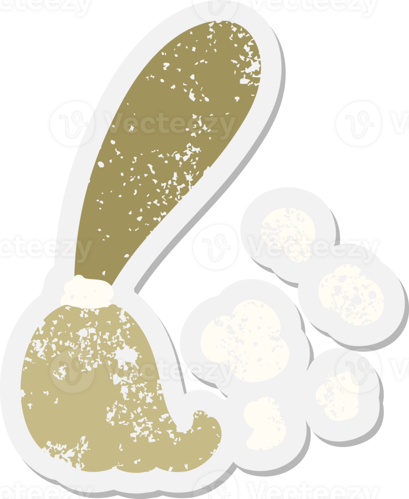traditional broom stick grunge sticker png