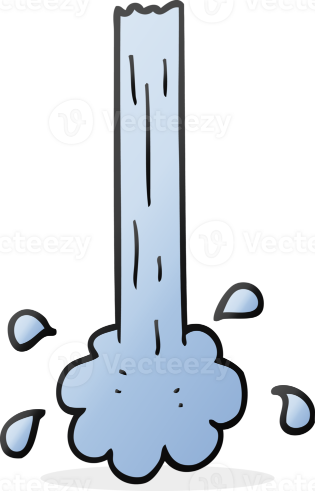 hand drawn cartoon pouring water png