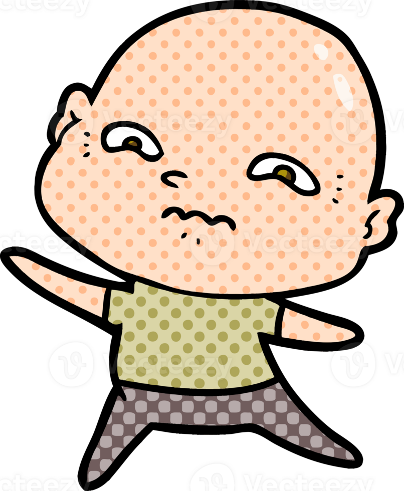 cartoon nervous man png