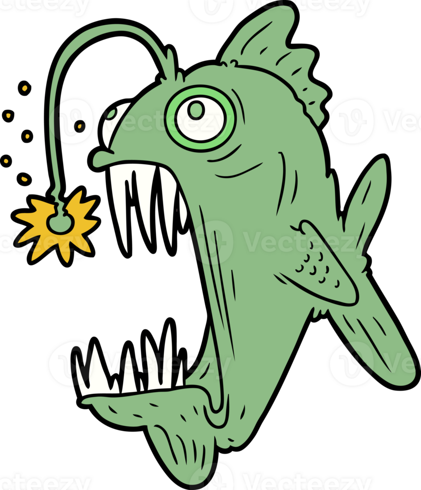 cartoon lantern fish png