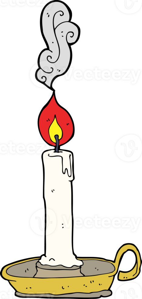 cartoon burning candle png
