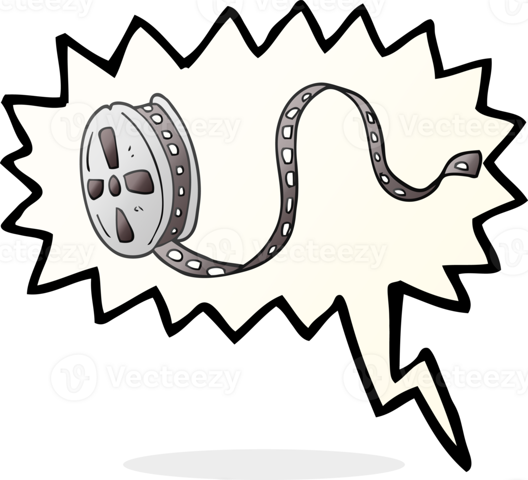 hand drawn speech bubble cartoon movie film png