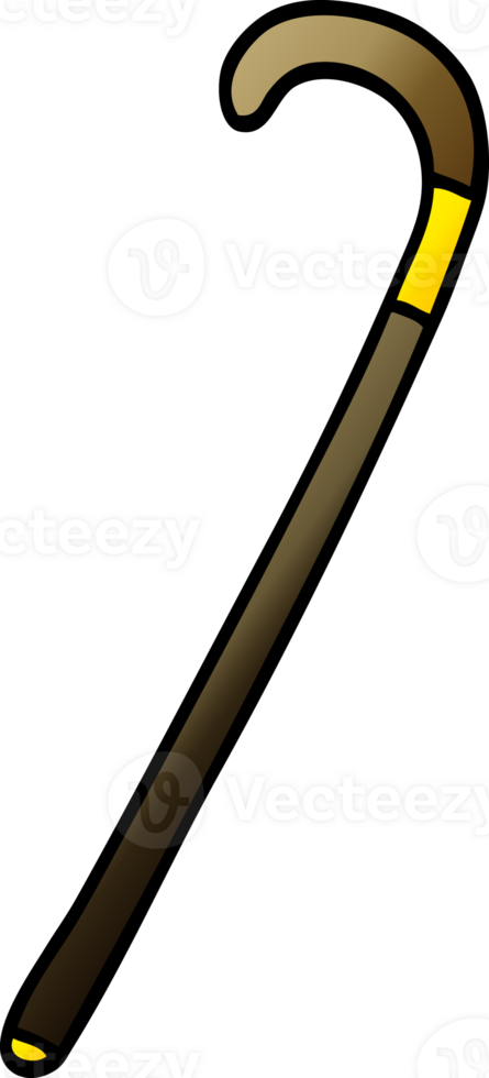 cartoon doodle walking stick png