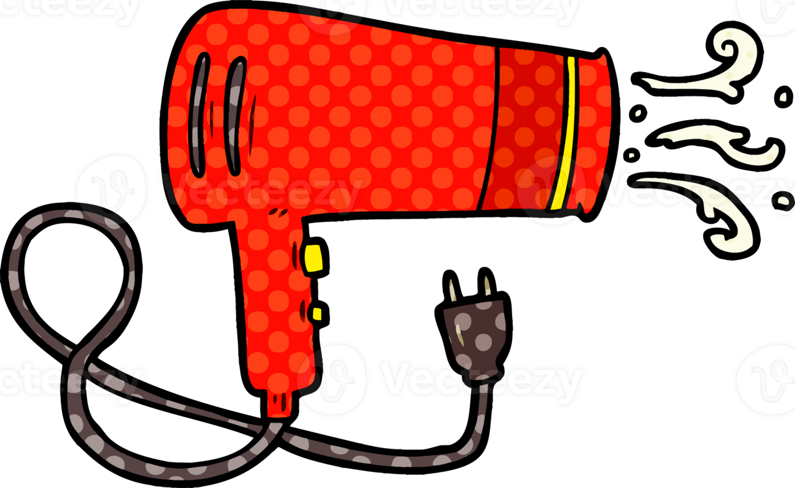 cartoon electric hairdryer png