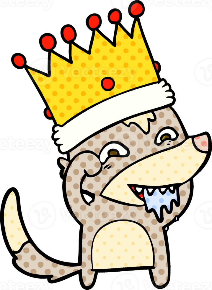 cartoon hungry wolf png