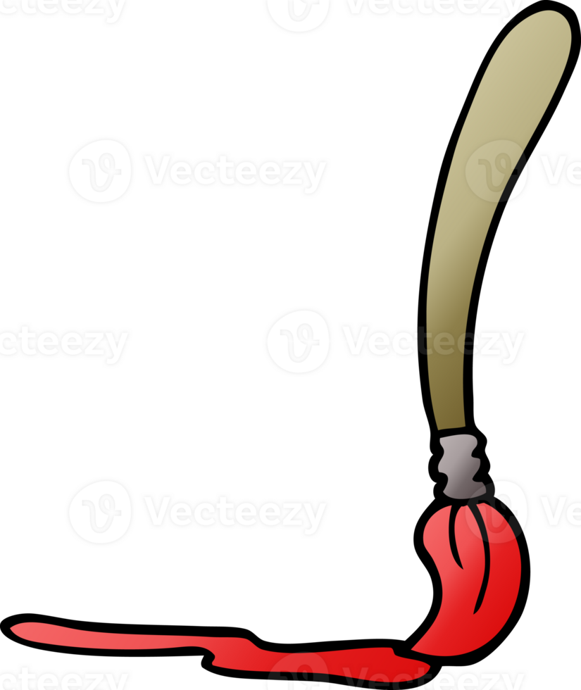 cartoon doodle paint brush png
