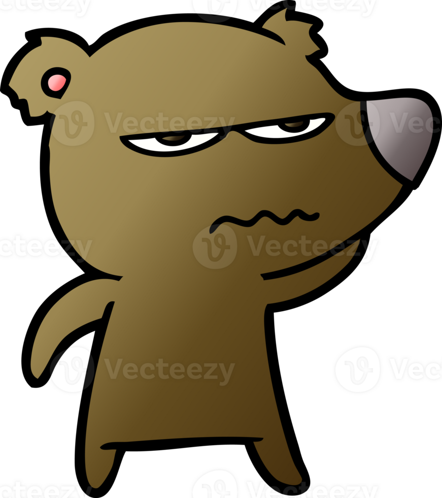 angry bear cartoon png