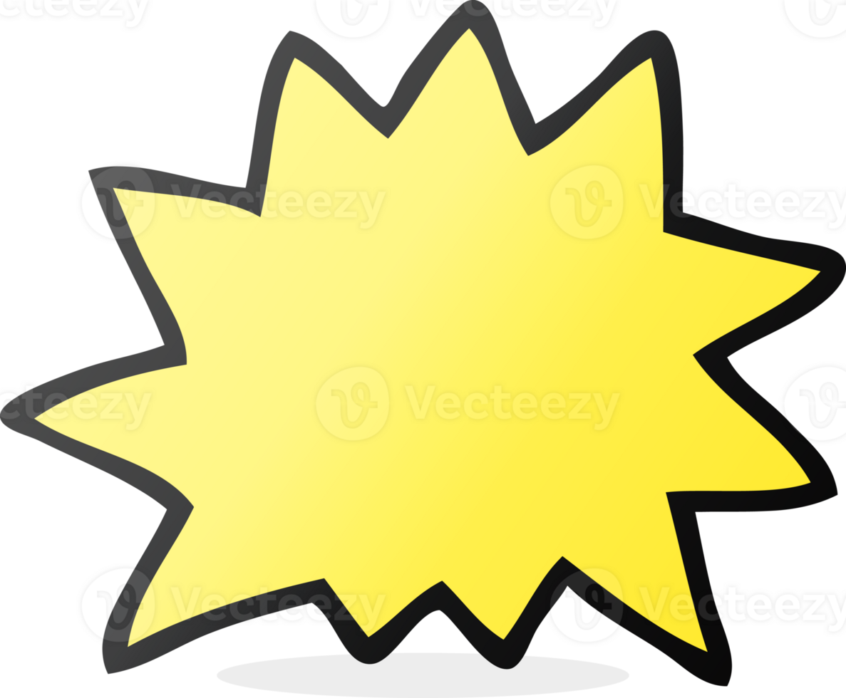 hand drawn cartoon explosion symbol png