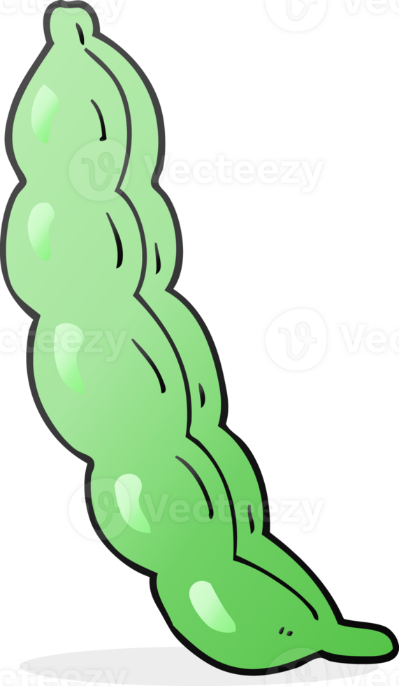 hand drawn cartoon peas in pod png