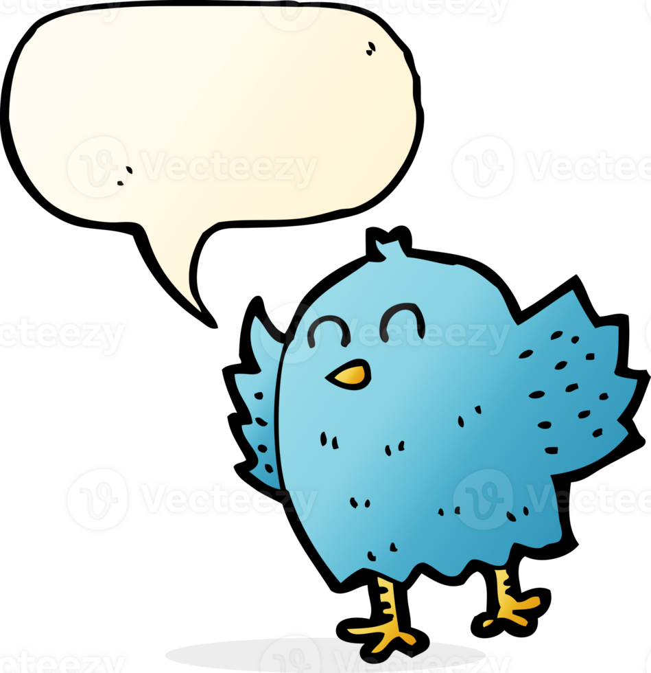 cartoon bird with speech bubble png