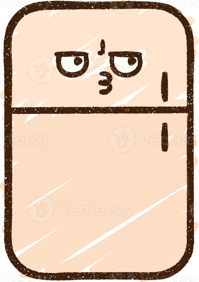 Refrigerator Chalk Drawing png