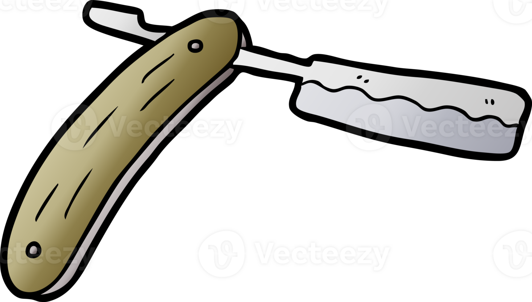 cut throat razor cartoon png