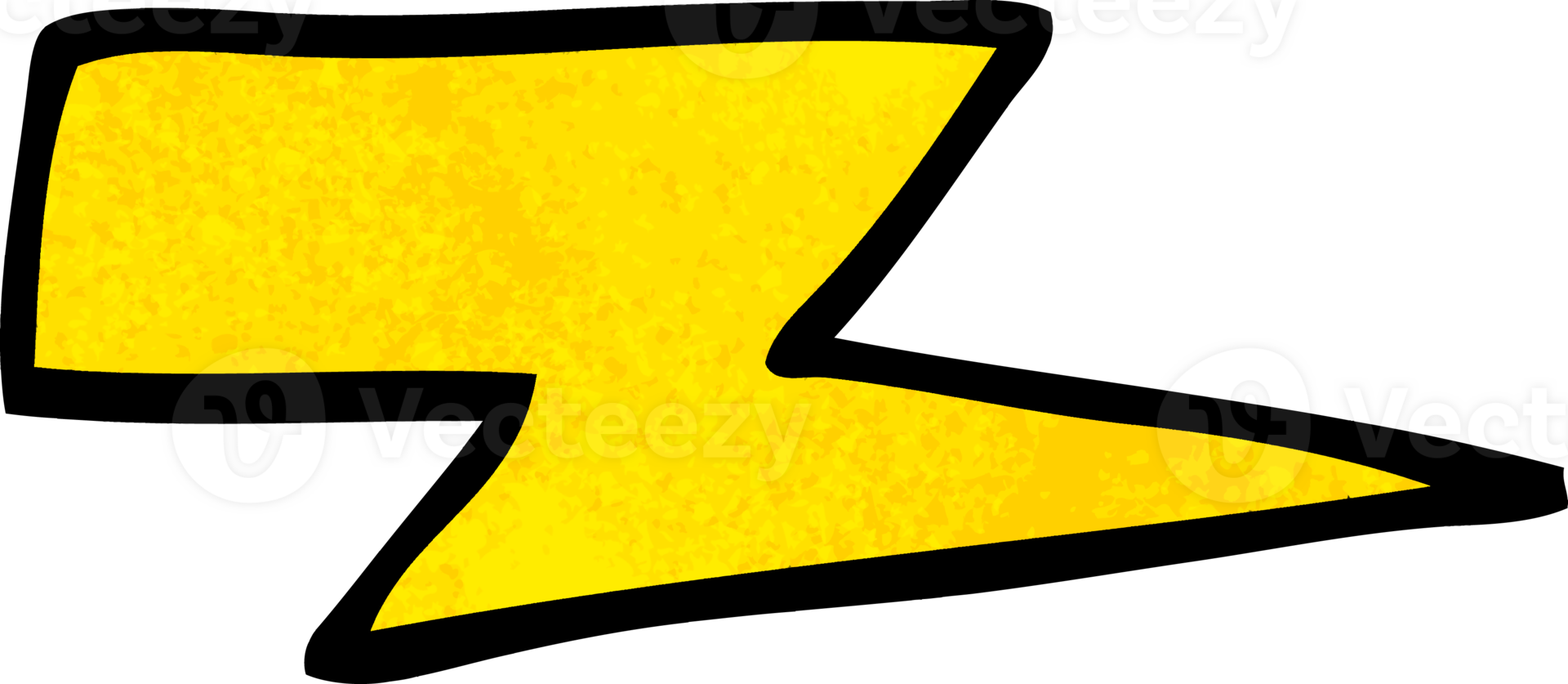 cartoon doodle lightening bolt png