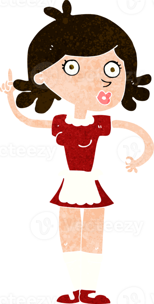 cartoon surprised maid png