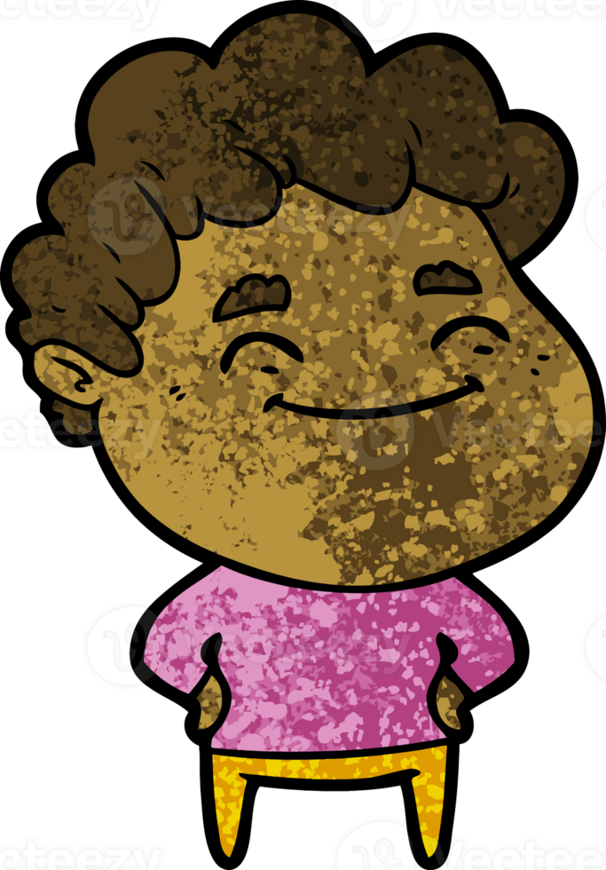 cartoon friendly man png