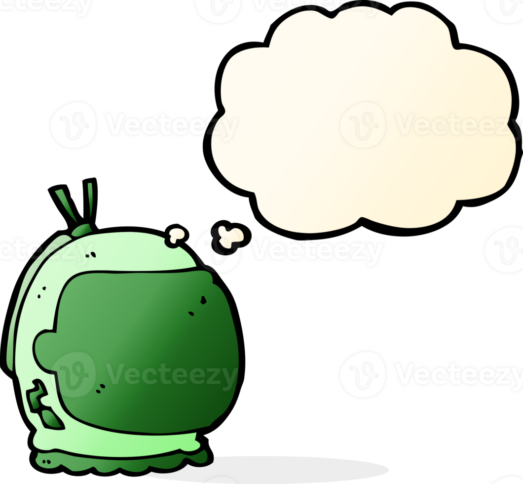 cartoon astronaut helmet with thought bubble png