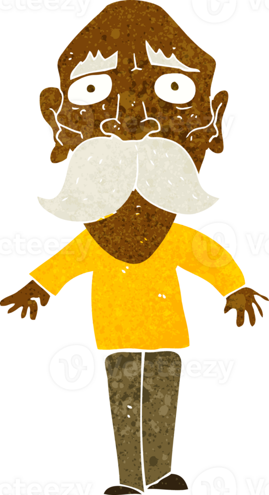cartoon sad old man png