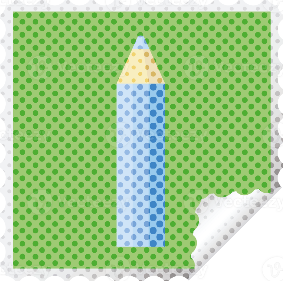 blue coloring pencil graphic square sticker stamp png