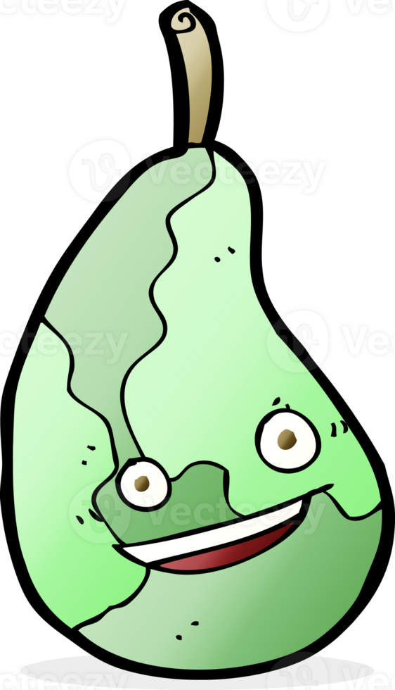 cartoon happy pear png