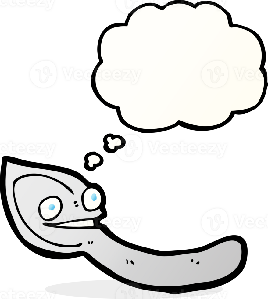 cartoon spoon with thought bubble png