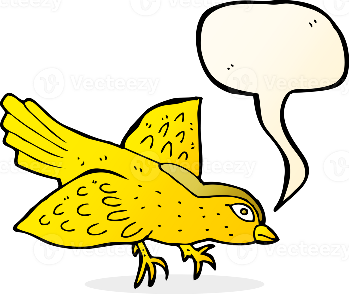 cartoon bird with speech bubble png