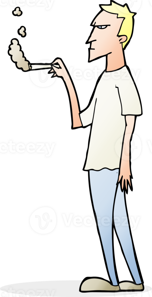 cartoon annoyed smoker png