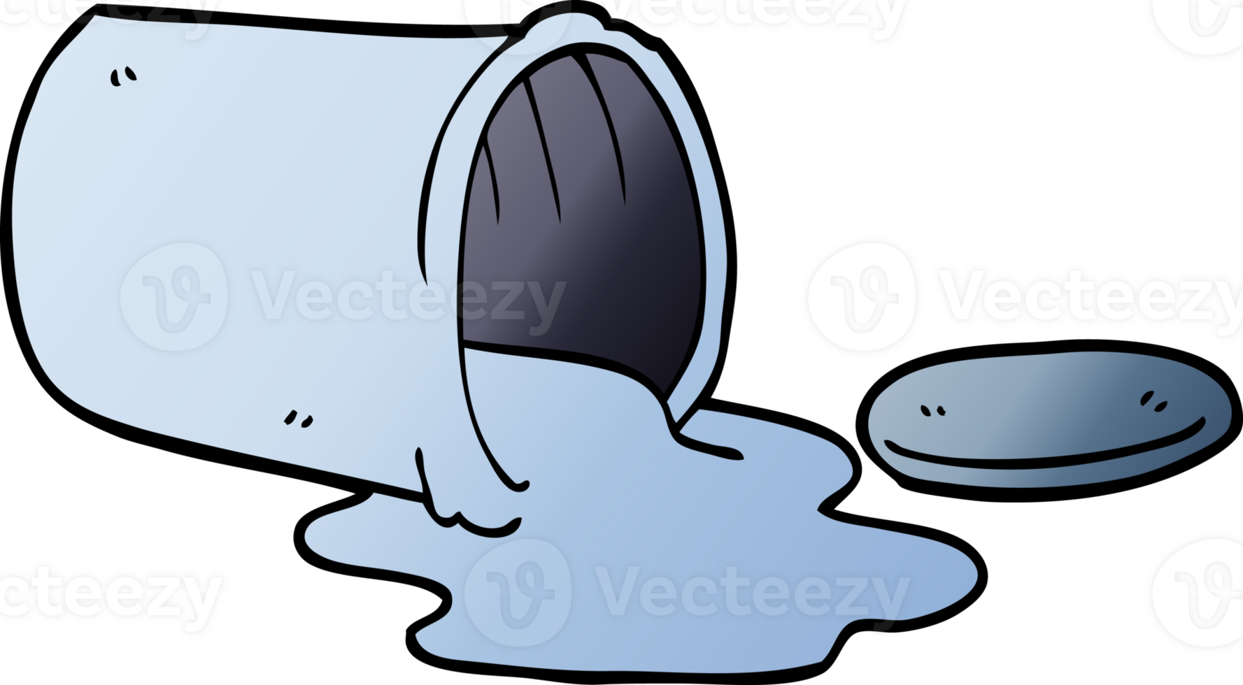 cartoon doodle spilt paint png