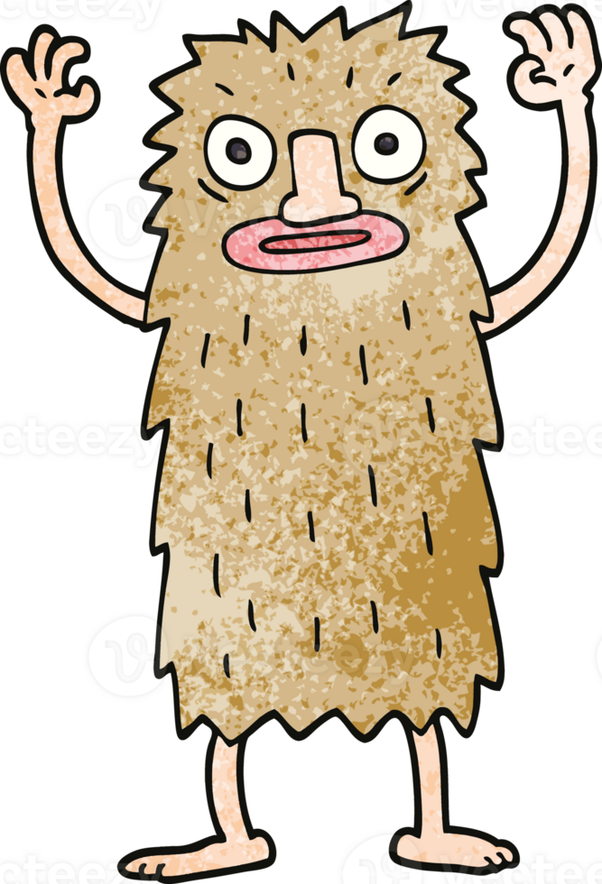 cartoon doodle bigfoot creature png