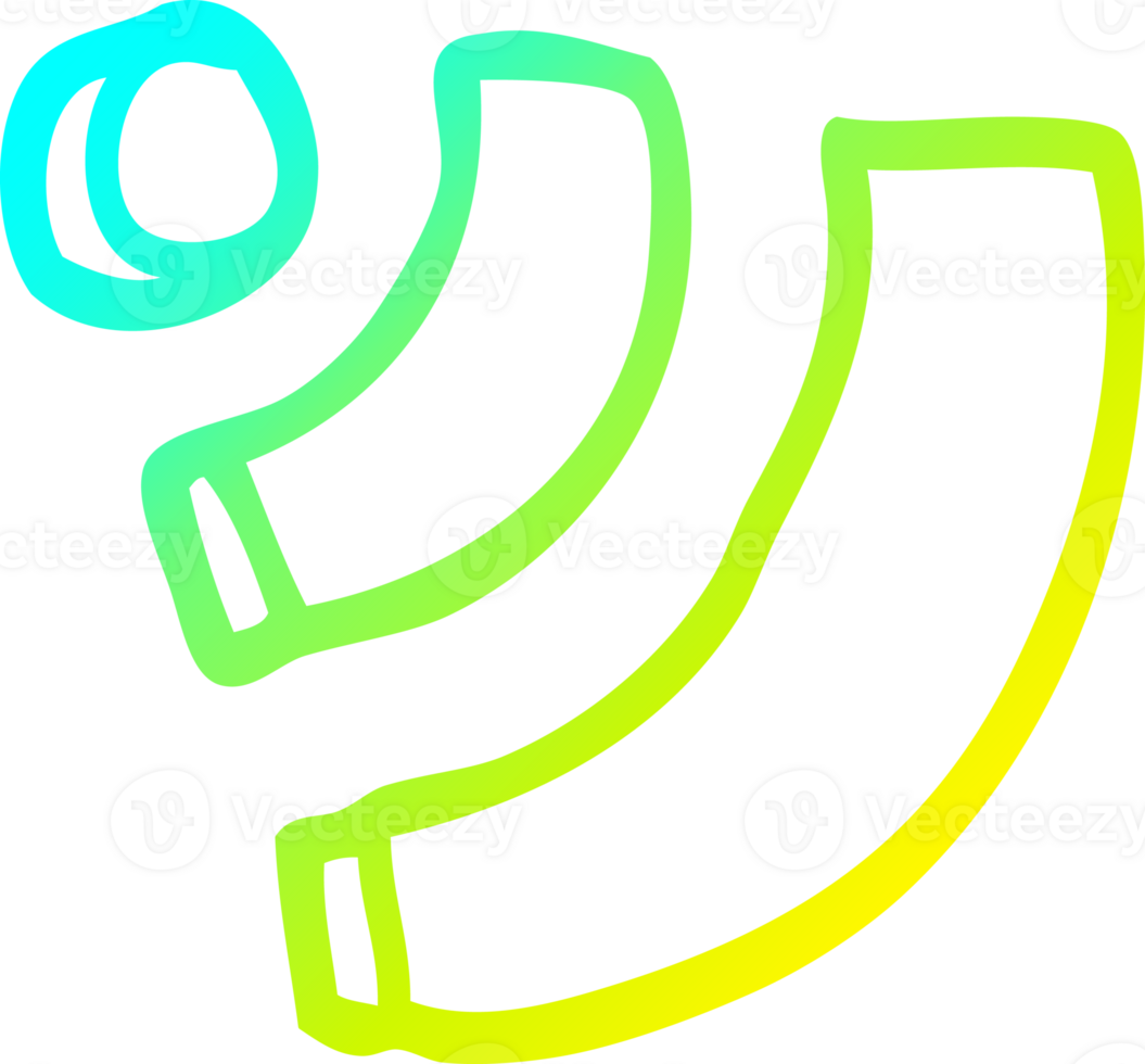 cold gradient line drawing of a cartoon wi fi png
