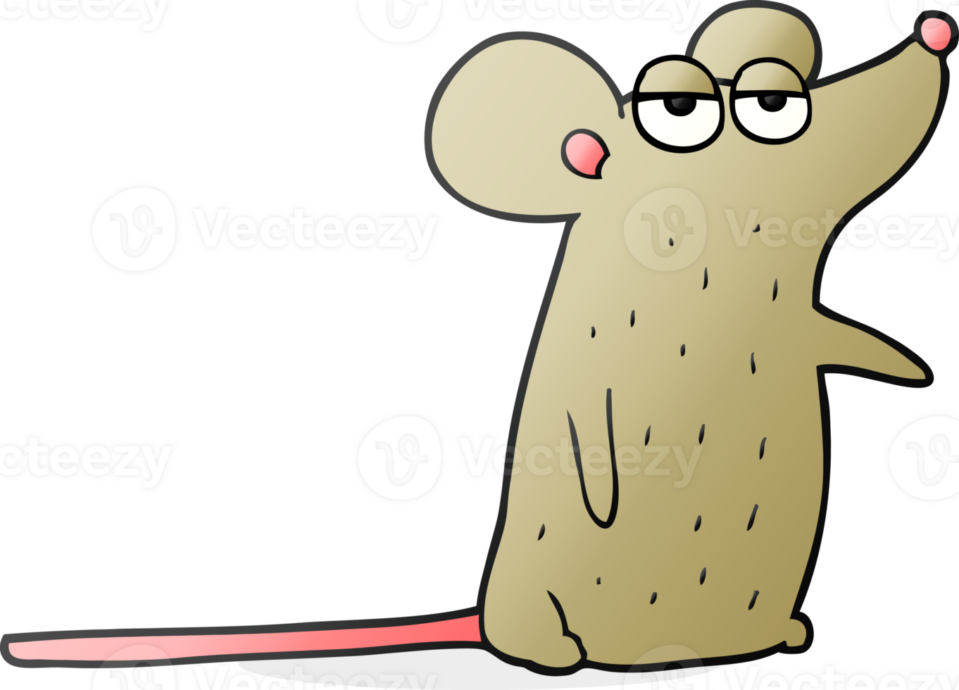hand drawn cartoon mouse png
