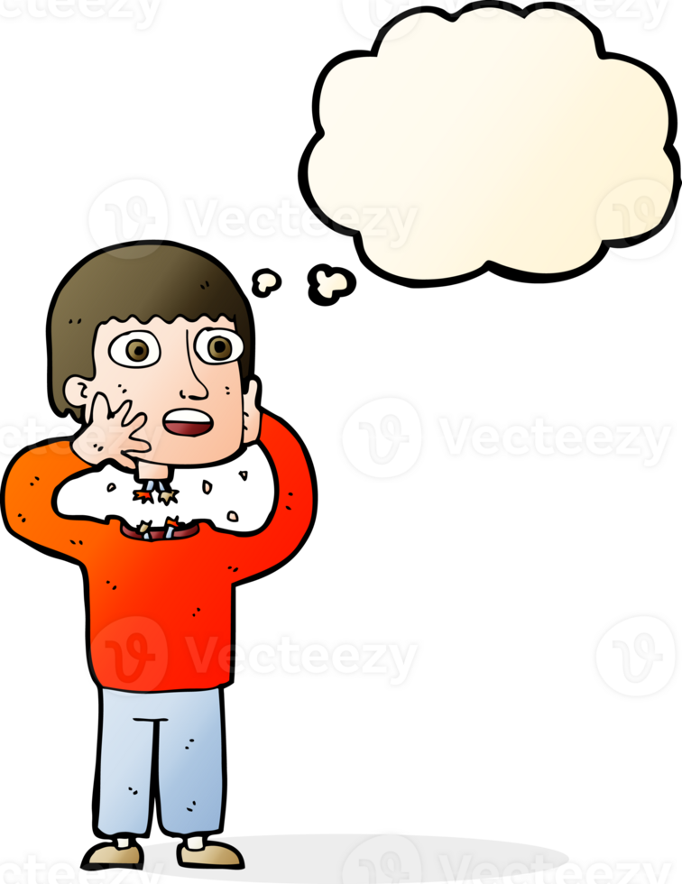 cartoon secret robot with thought bubble png