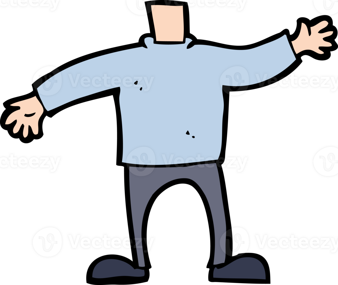cartoon body waving arms mix and match cartoons or add own photos png