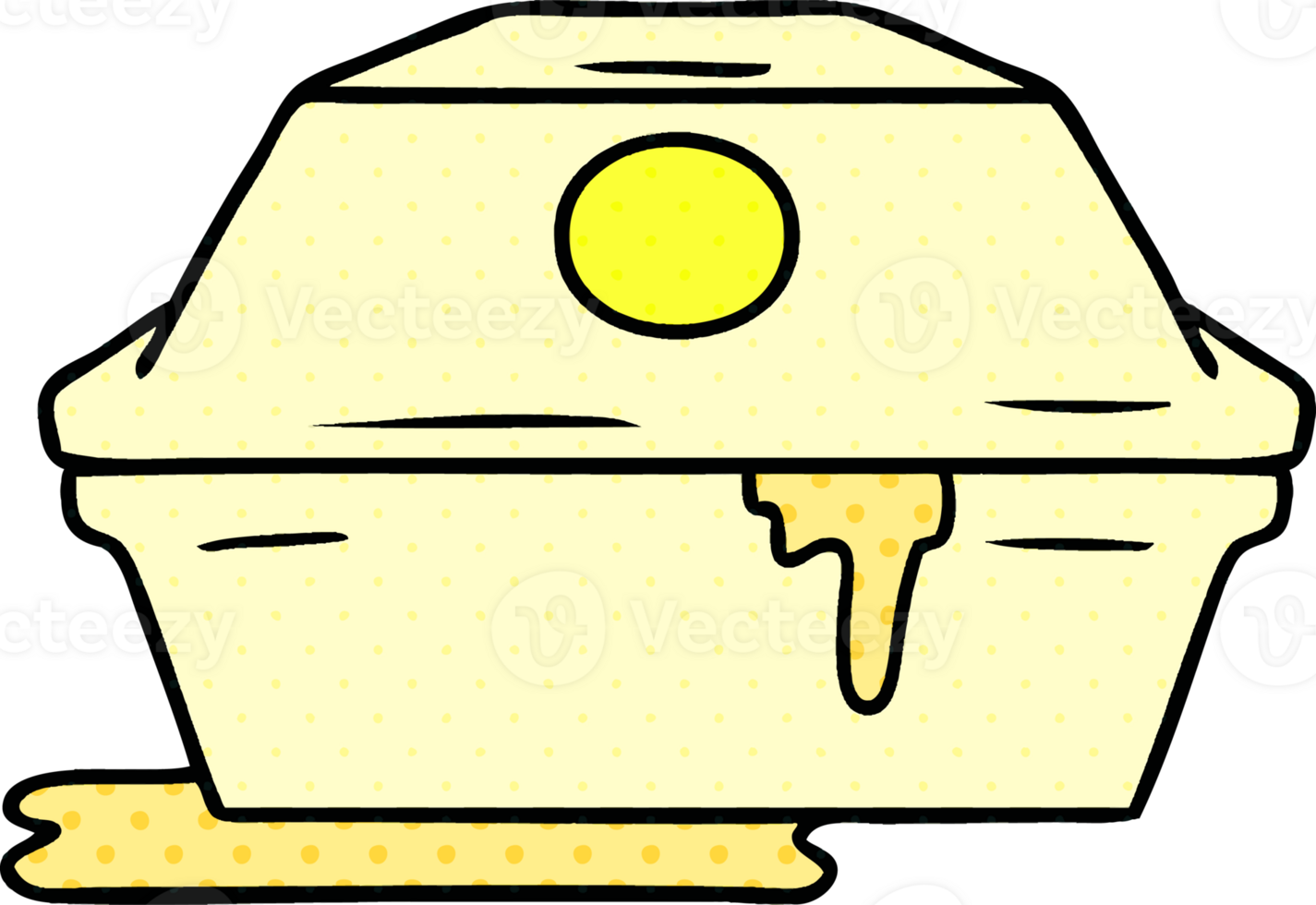 hand drawn cartoon doodle of a fast food burger container png