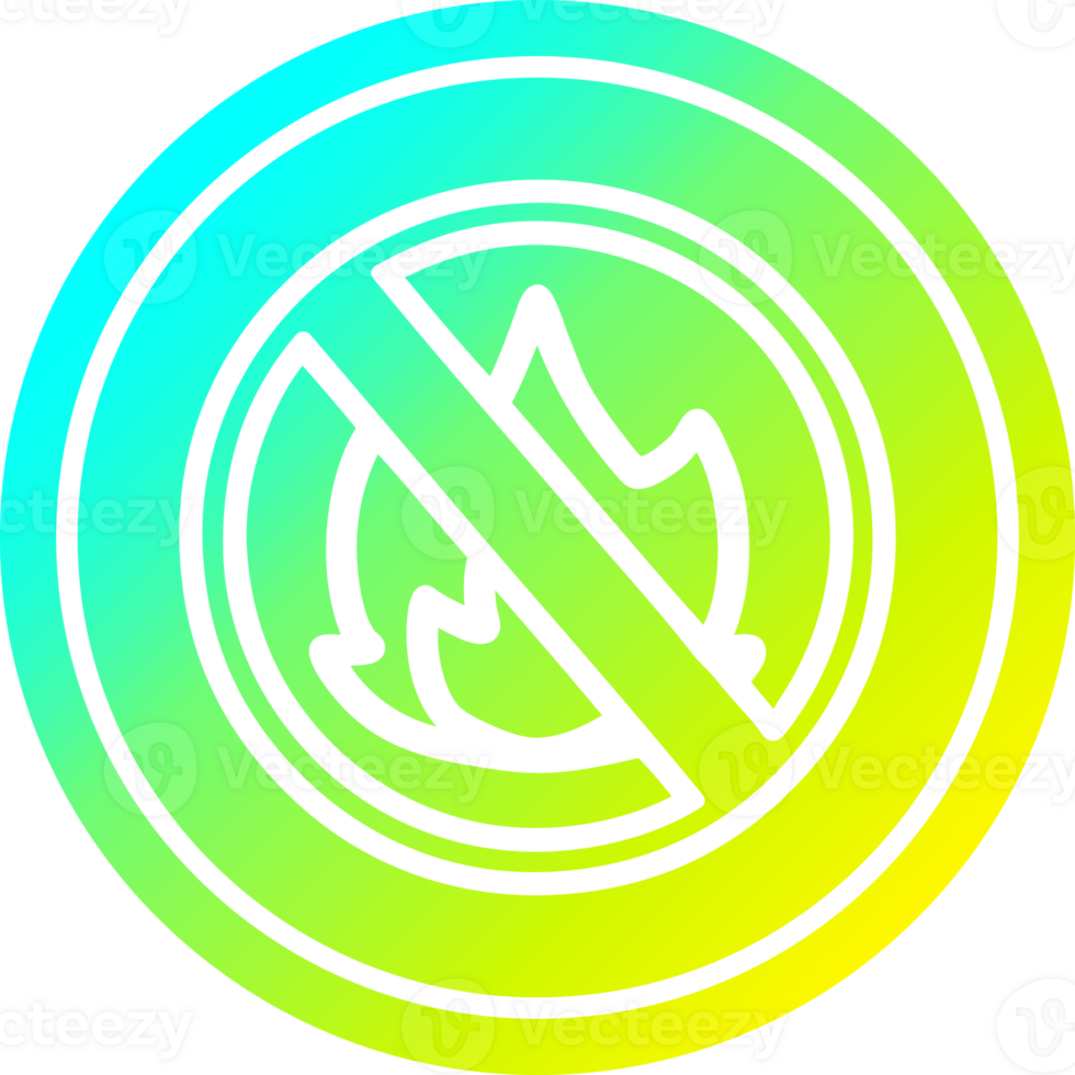 no flames circular icon with cool gradient finish png
