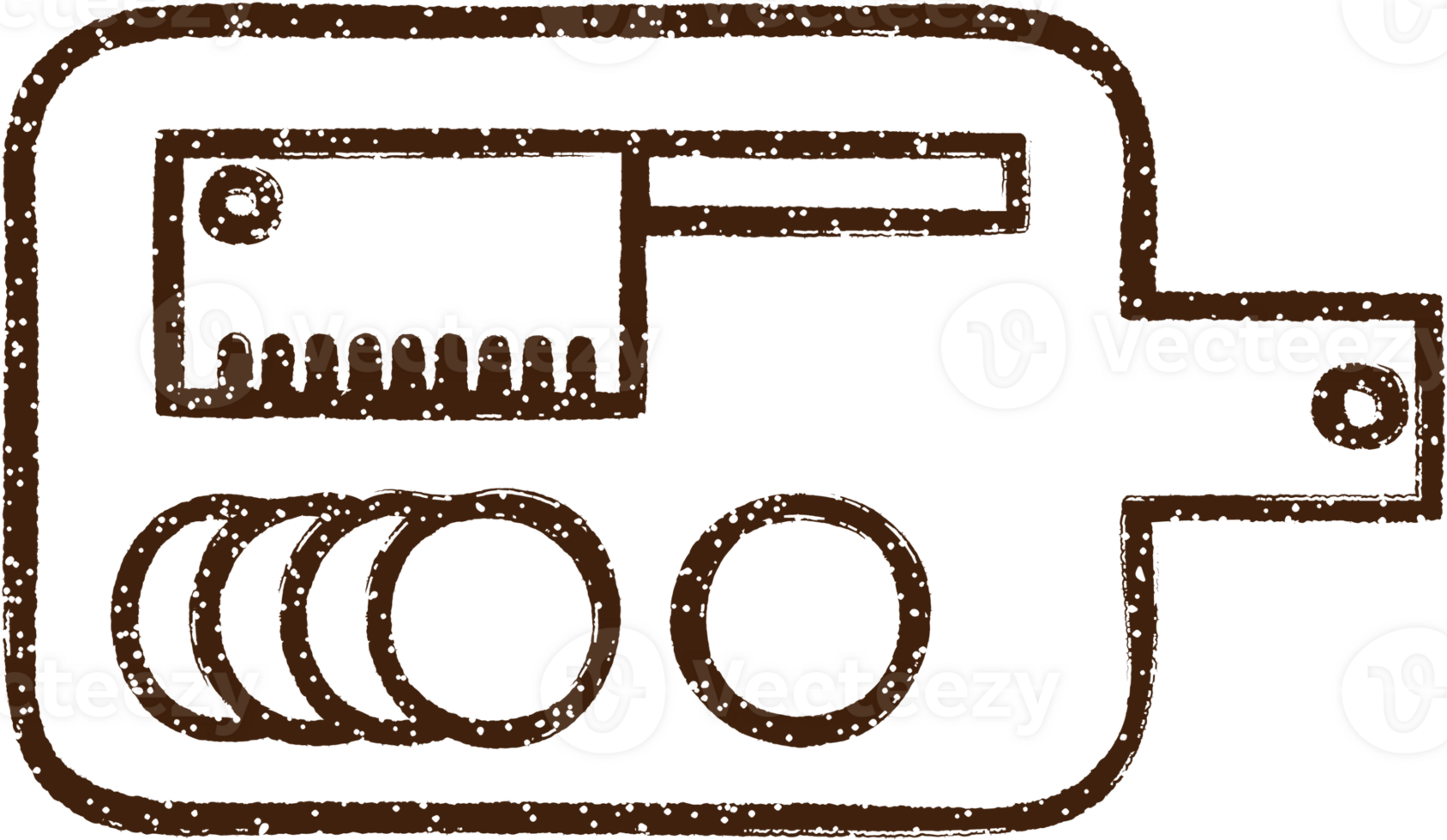 Chopping Board Charcoal Drawing png