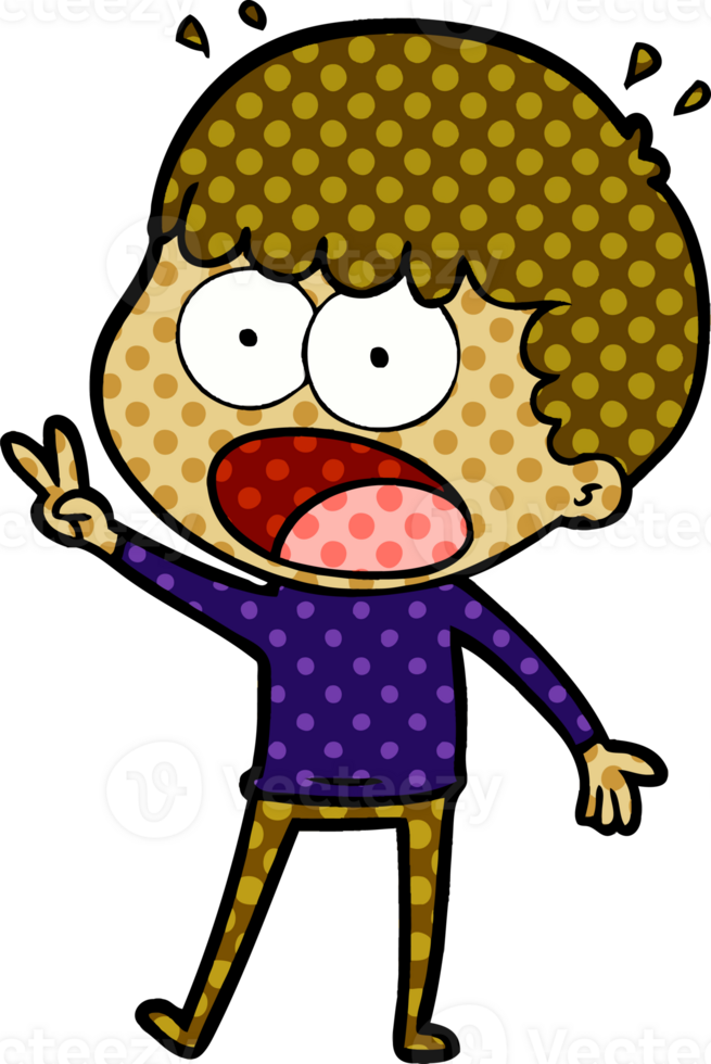 cartoon shocked man png