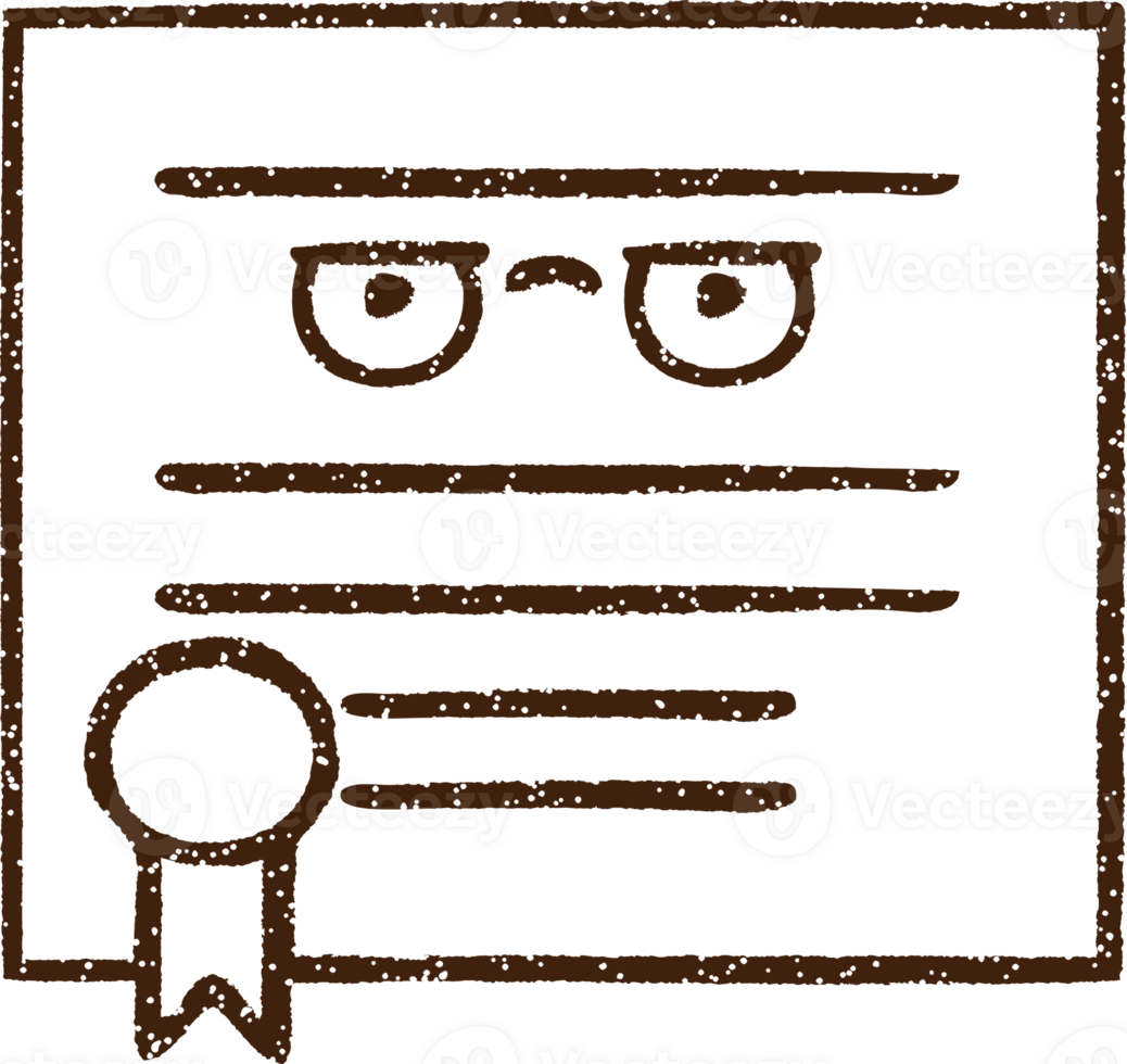 Important Document Charcoal Drawing png