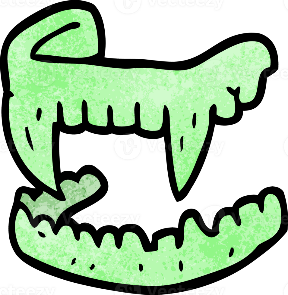 cartoon doodle vampire fangs png