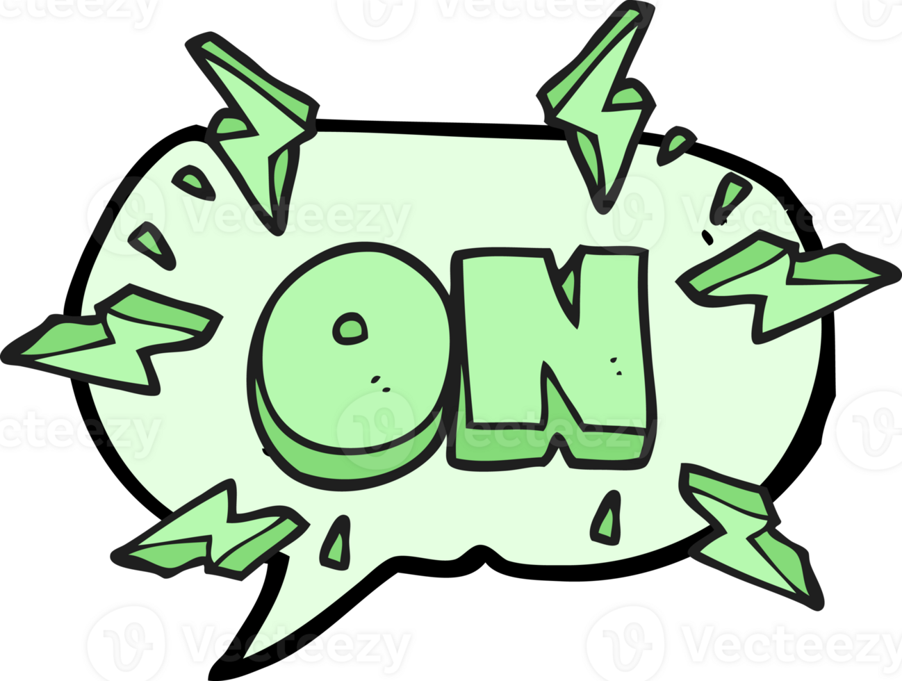 hand drawn speech bubble cartoon on symbol png